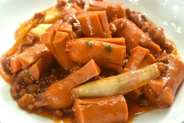 Resep Sosis Bumbu Bawang Bombay