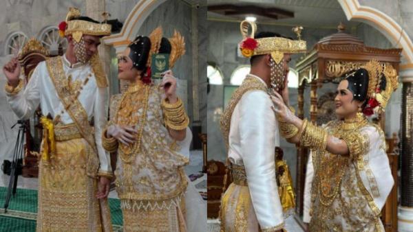 Potret pernikahan Nia LIDA dan Andi Agung