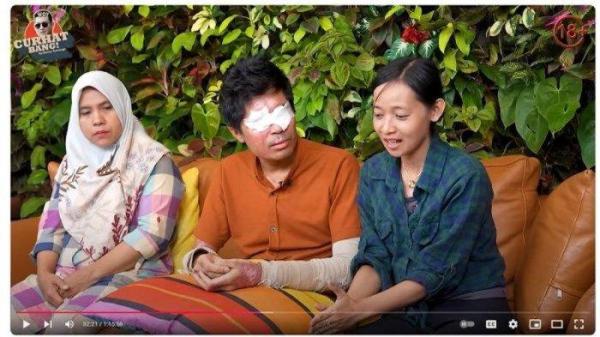 Agus Salim korban penyiraman air keras laporkan Pratiwi Noviyanth perihal donas Rp 1,5 Miliar