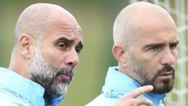 Pep Guardiola (kiri) dan Enzo Maresca (kanan)