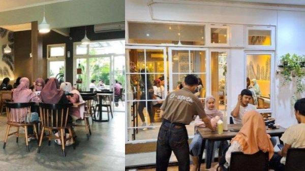 Suasana kafe O Seven Coffee.