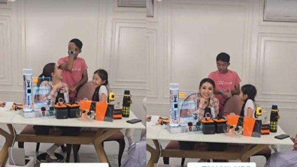 Aksi Betrand Peto ikut bekerja bantu nafkahi keluarga bersama Sarwendah.