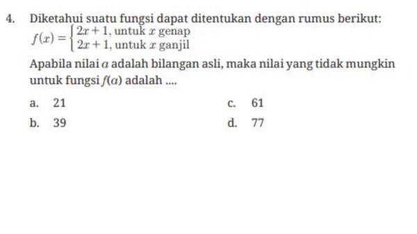 Soal Nomor 4 Halaman 204 terdapat pada Buku Matematika SMP/MTs Kelas 8 Kurikulum Merdeka.