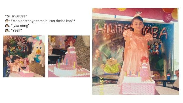 5 potret Sintya Marisca merayakan hari ulang tahun ke- 25, Unggah potret ulang tahun saat kecil