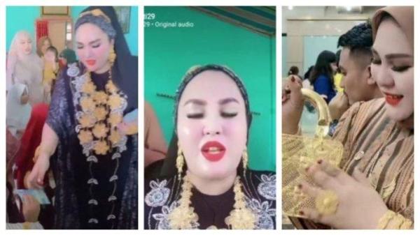 Kolase foto Mira Hayati. Mira Hayati viral karena beli tas emas seharga lebih dari Rp 500 juta, ternyata miliki bisnis besar di Makassar. Begini Lebaran ala Mira Hayari, bagi THR Rp 50 ribu dan pakai perhiasan emas.