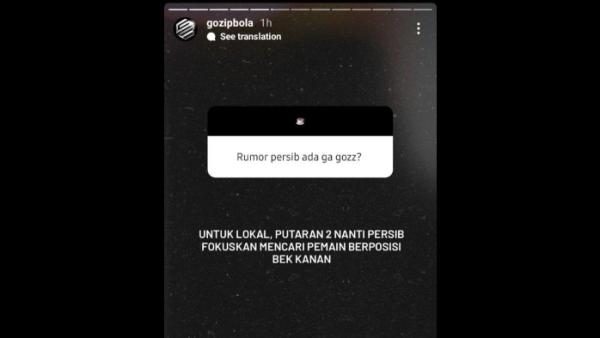 Rumor Persib Bandung yang dikabarkan tengah mencari sosok bek kanan lokal untuk putaran kedua Liga 1 2024, Sabtu (9/11).