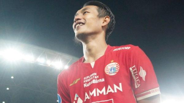 Pemain Timnas Indonesia dan Persija Jakarta, Hansamu Yama Pranata pada gelaran Liga 1 2022.