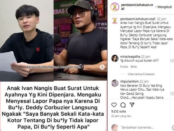 Postingan akun @pembasmi.kehaluan.reall