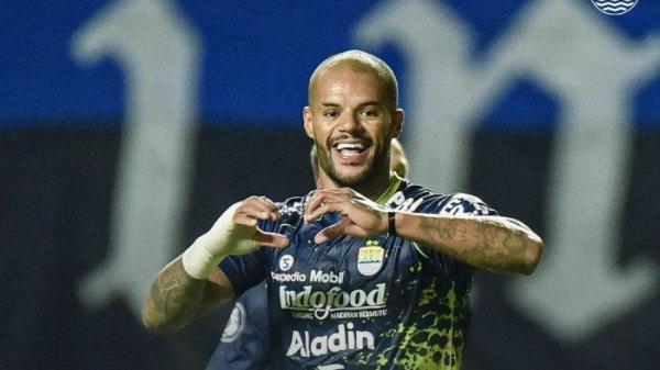 FOTO Penyerang Persib Bandung David da Silva 