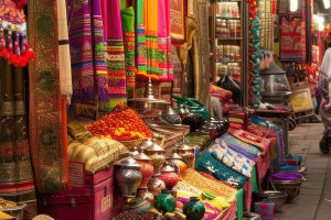 Colourful Indian Bazaar