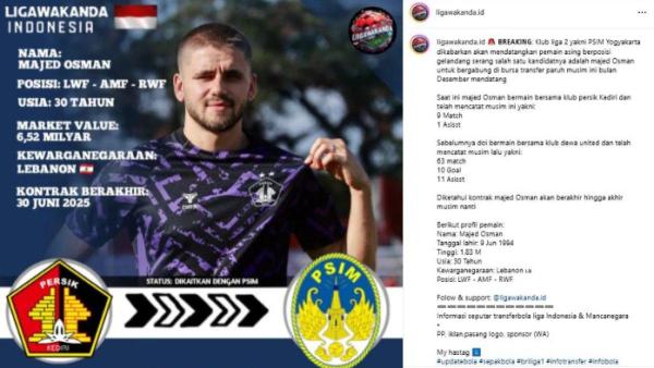 Majed Usman pemain baru PSIM Yogya