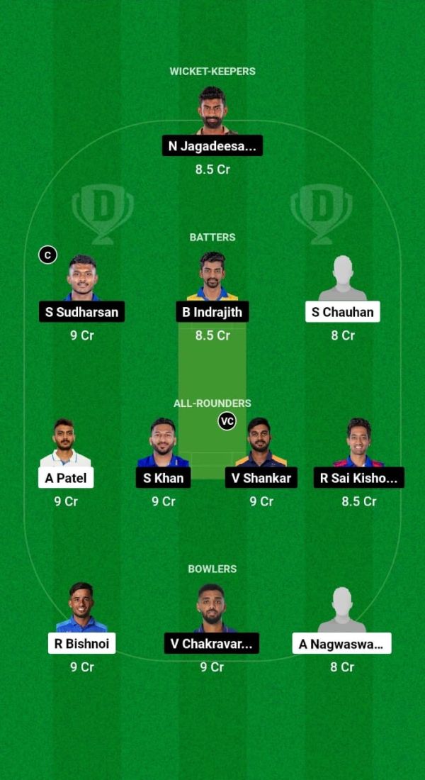 GUJ vs TN Dream11 Prediction Fantasy Cricket Tips Dream11 Team Indian Domestic T20 Trophy