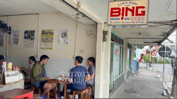 Kedai Kopi Bing di Jalan Letjen Sutoyo No. 6 Pare Kediri.