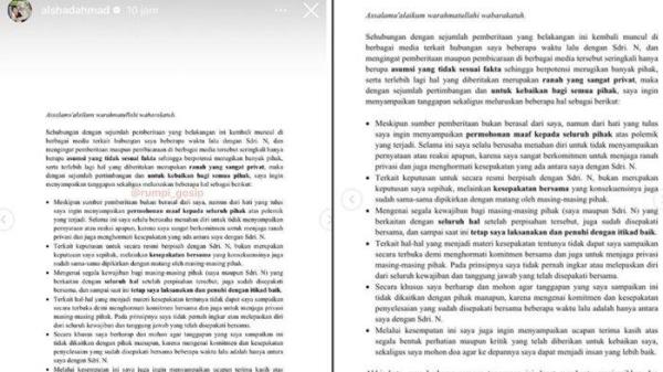 Pernyataan Alshad Ahmad terkait pernikahannya dengan Nissa