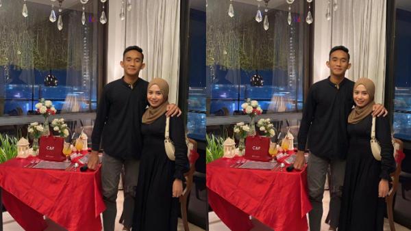 Rizky Ridho dan Sendy Aulia kerap merayakan hari penting bersama.