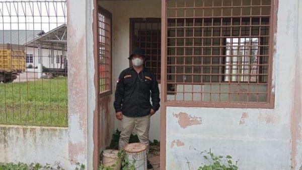 Kondisi tempat yang disebut kandang anjing, diduga menjadi lokasi penyekapan ibu dan anak yang dilakukan oleh perusahaan sawit di Bangka Belitung.