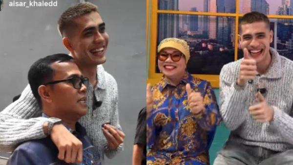 Aisar Khaled dan Haji Faisal (kiri) Aisar Khaled dan Dewi Zuhriati (kanan).