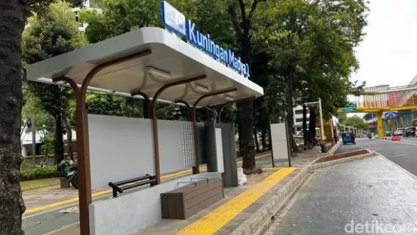 Wajah baru halte-halte di Jakarta. (detikcom)