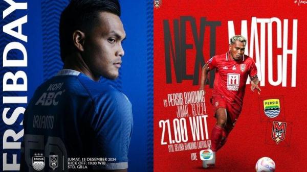 Jadwal Acara TV Jumat 13 Desember 2024, Liga 1 Persib Bandung vs Malut United di Indosiar