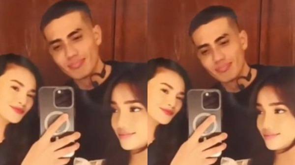 Foto momen colongan Fuji dan Aisar yang sudah tersebar di sosial media.