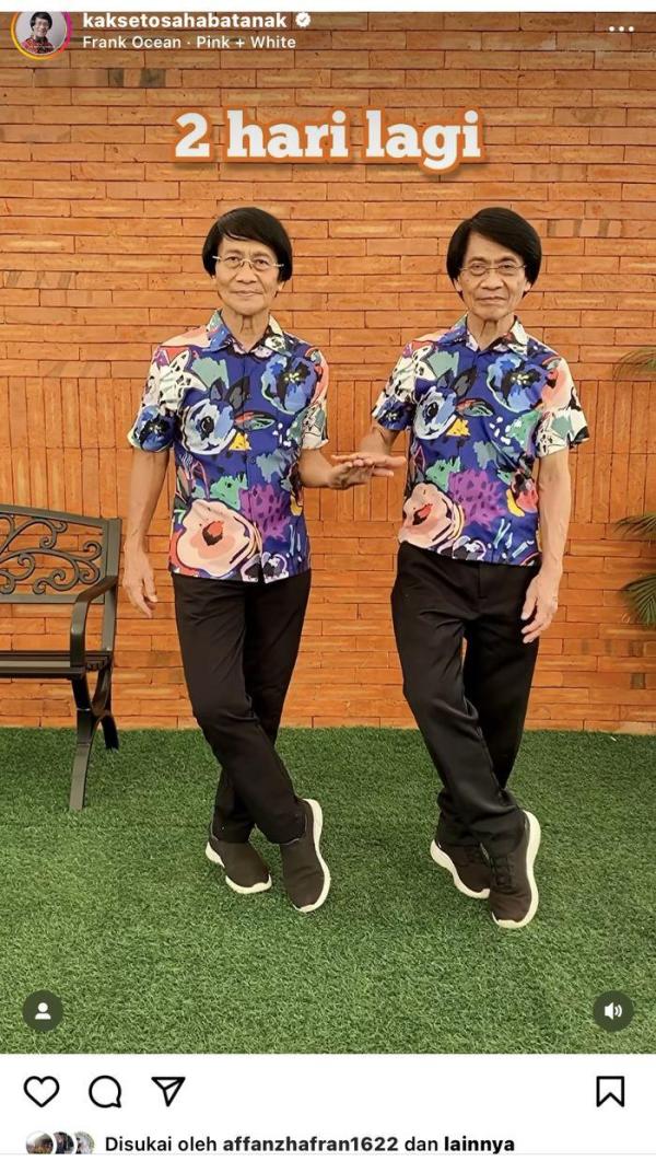 Kak Seto bersama kembarannya, Kresno Mulyadi.