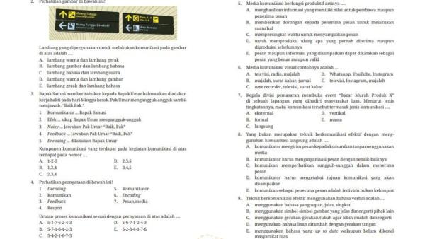 Soal Nomor 2 - 9 Bab 5: Evaluasi Pilihan Ganda.