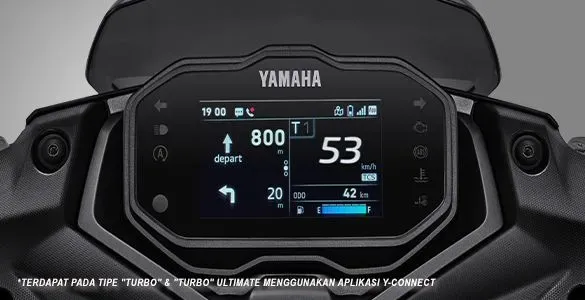 Sistem navigasi Yamaha Aerox Alpha sudah menggunakan Google Maps