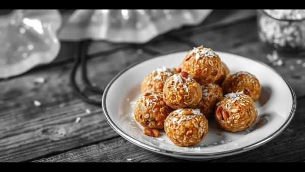 High-Protein Foods Recipes-Oats and Dates Laddus