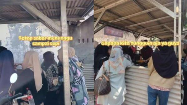 Warung sederhana milik Eriska tampak dibangun ala kadarnya
