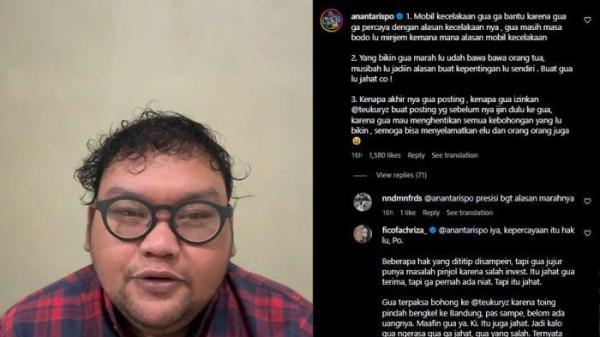 Fico Fachriza akui terjerat pinjol (Instagram @ficofachriza)