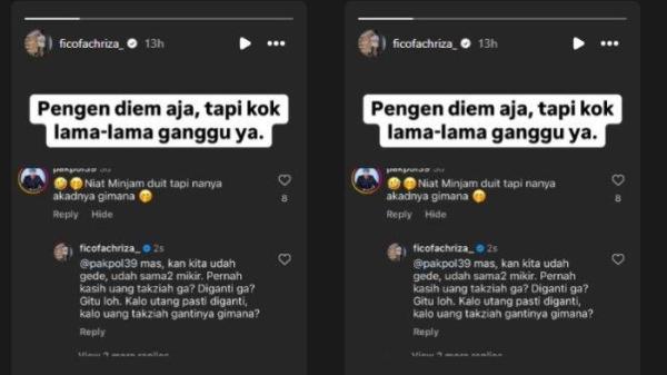 Tangkapan layar unggahan Fico Fachriza (Instagram @ficofachriza_)