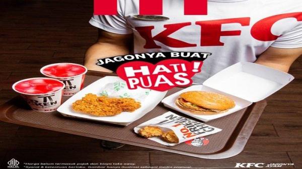 Promo KFC - Bikin momen makan Anda makin puas dengan Promo KFC menu Jagoan Puas hanya dengan Rp 20 ribuan.