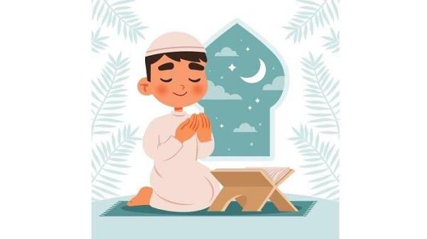 Ilustrasi berdoa