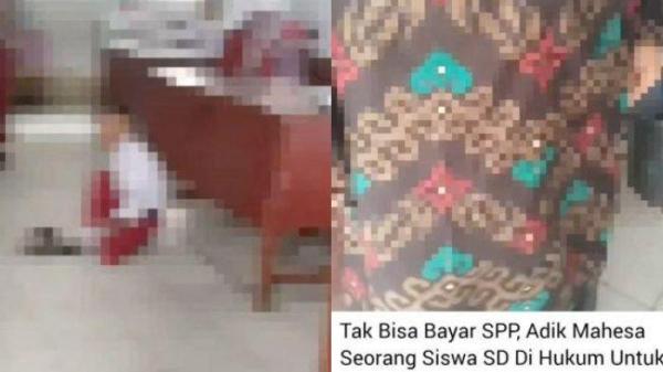 Nasib siswa SD memelas dihukum duduk di lantai akibat orang tua belum bayar SPP