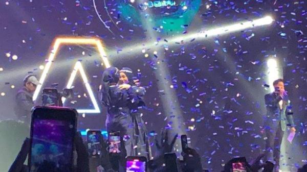 Momen pengumuman Salma Salsabil sebagai juara Indonesian Idol XII di panggung Result & Reunion Show, Senin (22/5/2023).