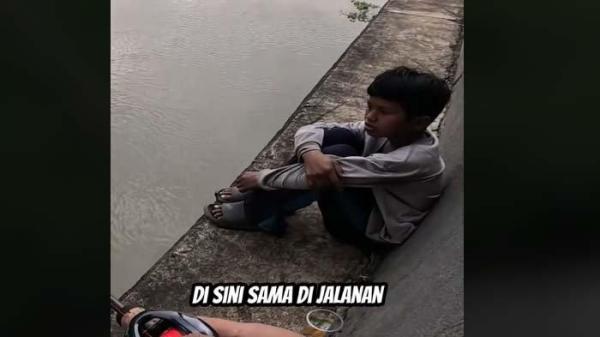 Viral kisah bocah yatim piatu hidup telantar hingga dipukuli orang tak dikenal di jalanan Bekasi, Jawa Barat, keberadaannya kini dicari-cari Teh Novi