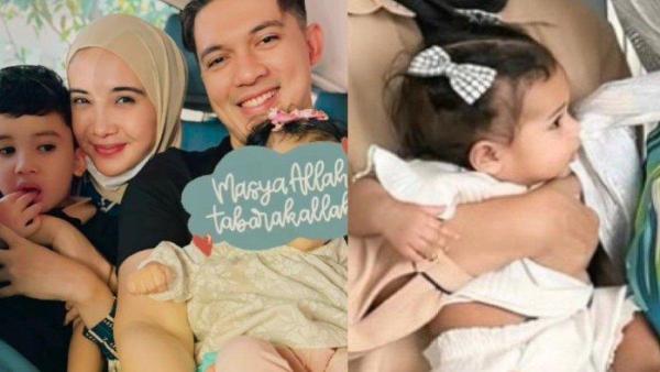 Potret wajah Humaira bayi perempuan yang diadopsi Zaskia Sungkar dan Irwansyah terekam.
