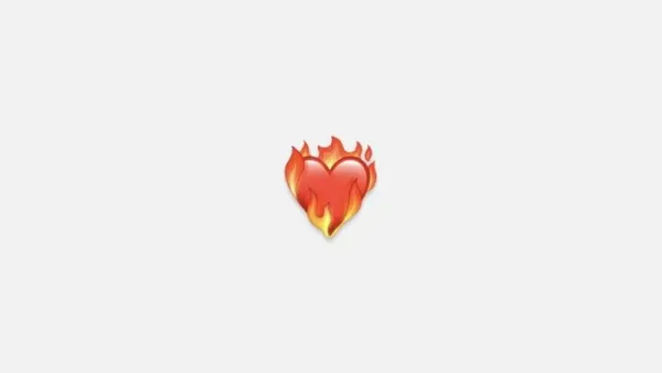 Ilustrasi emoticon love.