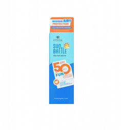 Sunscreen yang Cocok untuk Kulit Berminyak dan Berjerawat. Foto adalah Emina Sun Battle SPF 50 PA++++ Cica Acne Fighter Sunscreen. sumber: eminacosmetics.com