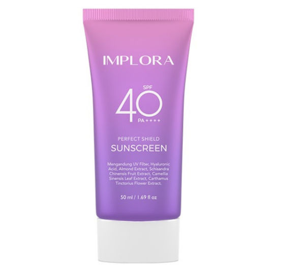Sunscreen yang Cocok untuk Kulit Berminyak dan Berjerawat. Foto adalah Implora Perfect Shield Sunscreen. sumber: implora.co.id