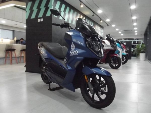 Motor Listrik ALVA One di ALVA Experience Center Foto: Rizki Fajar Novanto/kumparan