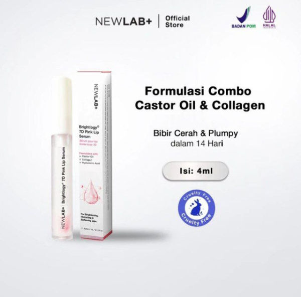 NEWLAB+ 7D Pink Lip Serum. Sumber: Platform Tokopedia/Newlab Official Store