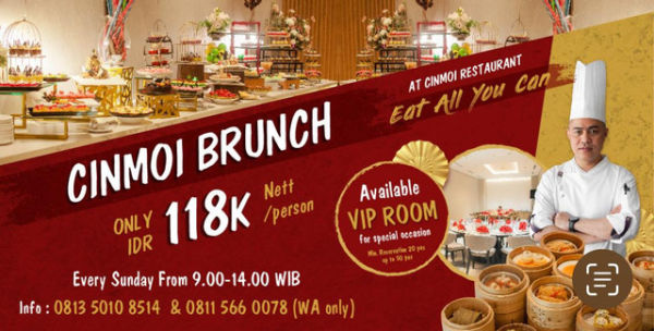 'Eat All You Can' Cinmoi Brunch di Golden Tulip Pontianak. Foto: Dok. Istimewa