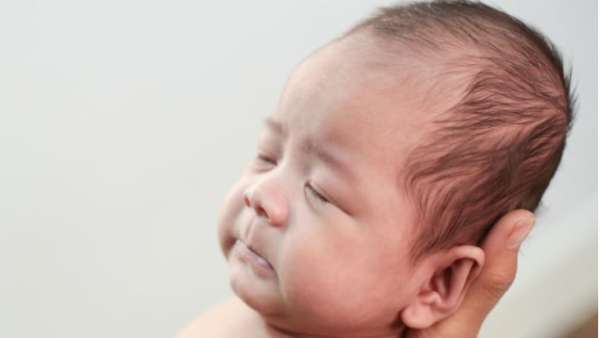Ilustrasi kepala bayi peyang. Foto: Shutterstock