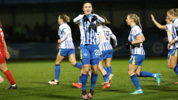 Brighton & Hove Albion menang 4-1 atas Durham di putaran keempat Piala FA Wanita 2024/25, Kamis (30/1). Foto: Dok. Brighton & Hove Albion