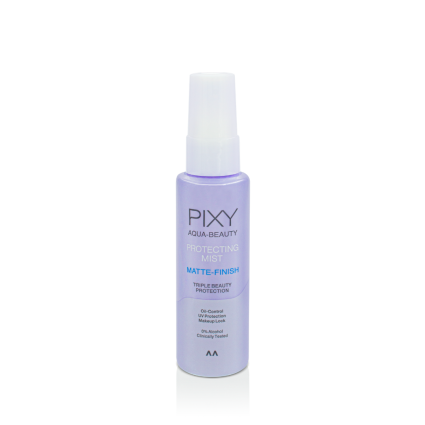 Rekomendasi Setting Spray yang Bagus dan Murah. Foto adalah Pixy Aqua Beauty Protecting Mist. Sumber foto: www.pixy.co.id