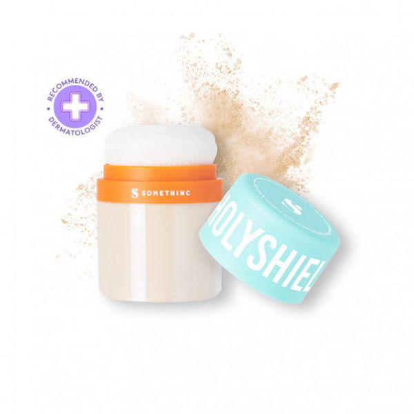 Gambar adalah Holyshield! Somethinc No Sebum Mineral Blur Translucent Loose Powder SPF 39 PA++. Sumber: somethinc.com