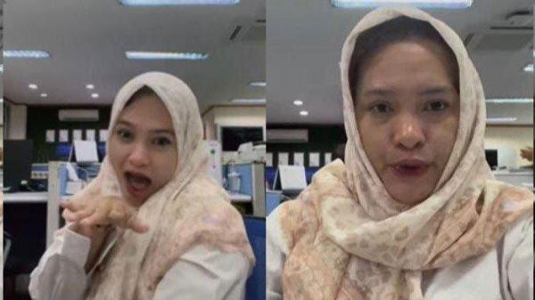 KARYAWAN BUMN VIRAL - Tangkap layar unggahan video Wenny Myzon, Sabtu (1/2/2025), yang menghina tenaga honorer pakai BPJS. Sempat sesumbar tak takut dipecat, kini ia malah minta maaf.