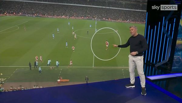 Carragher later heaped praise on Declan Rice and his professionalism in the celebrations
