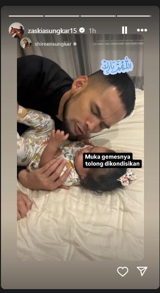 WISNU DAN HUMAIRA - Kedekatan Teuku Wisnu dan Humaira, foto dicapture dari instagram, 4 Februari 2025.